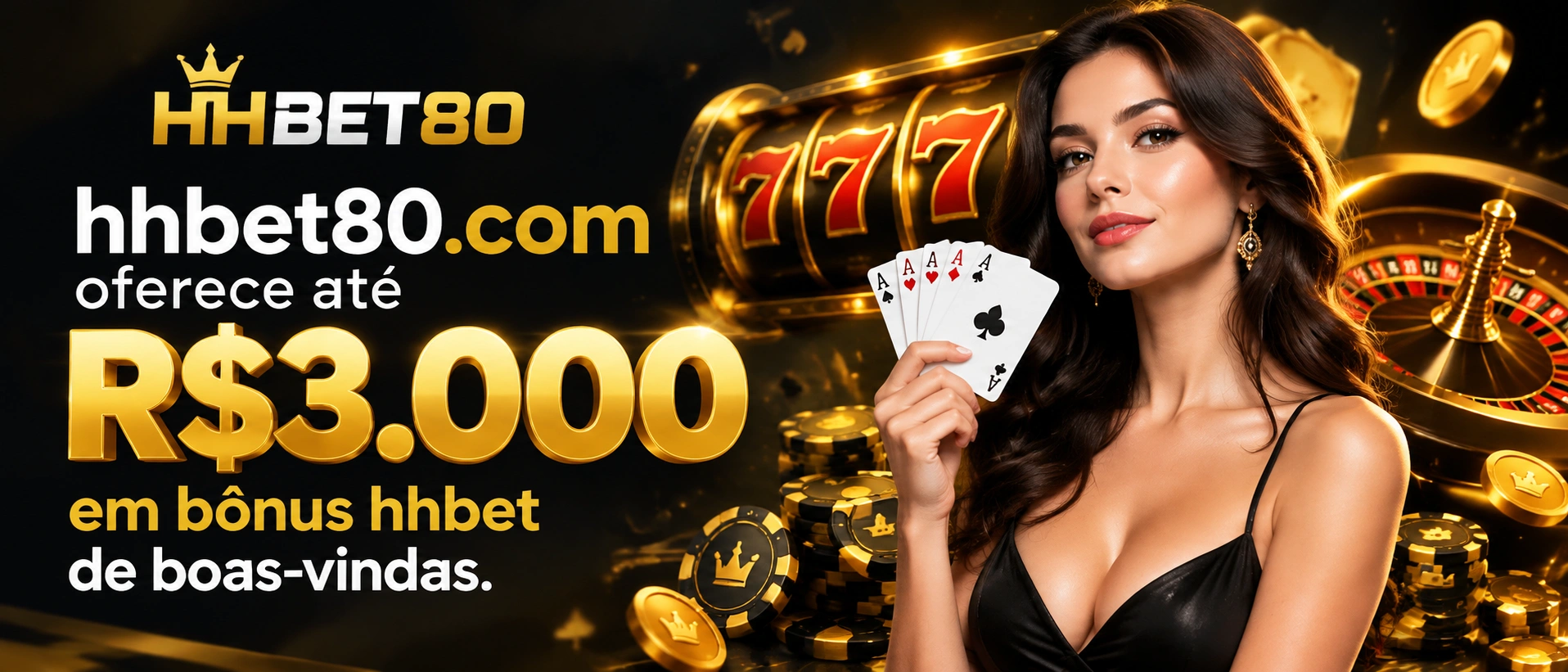 Seção promocional do hhbet com chamada para bônus e campanhas especiais